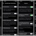 Wir sehen eine Collage des Einstellungsmenüs.